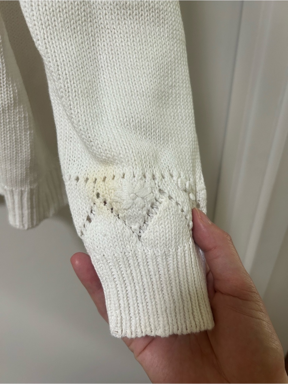 Vintage Cotton and Ramie Cottage Core Sweater Size Medium - Picture 8 of 8